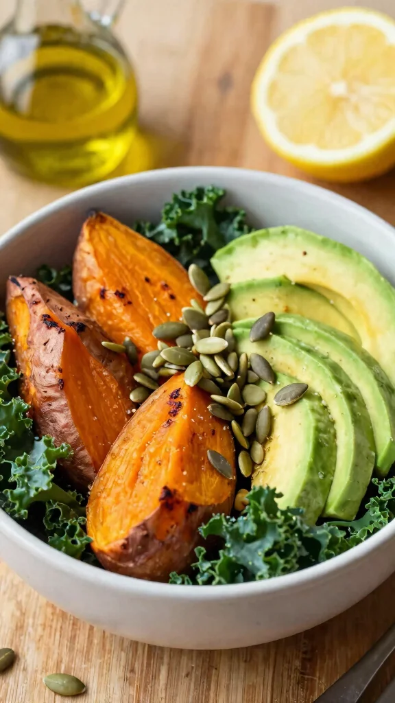 18 Healthy Lunch Recipes for Everyday Eating - 4. Sweet Potato & Avocado Bowl 1