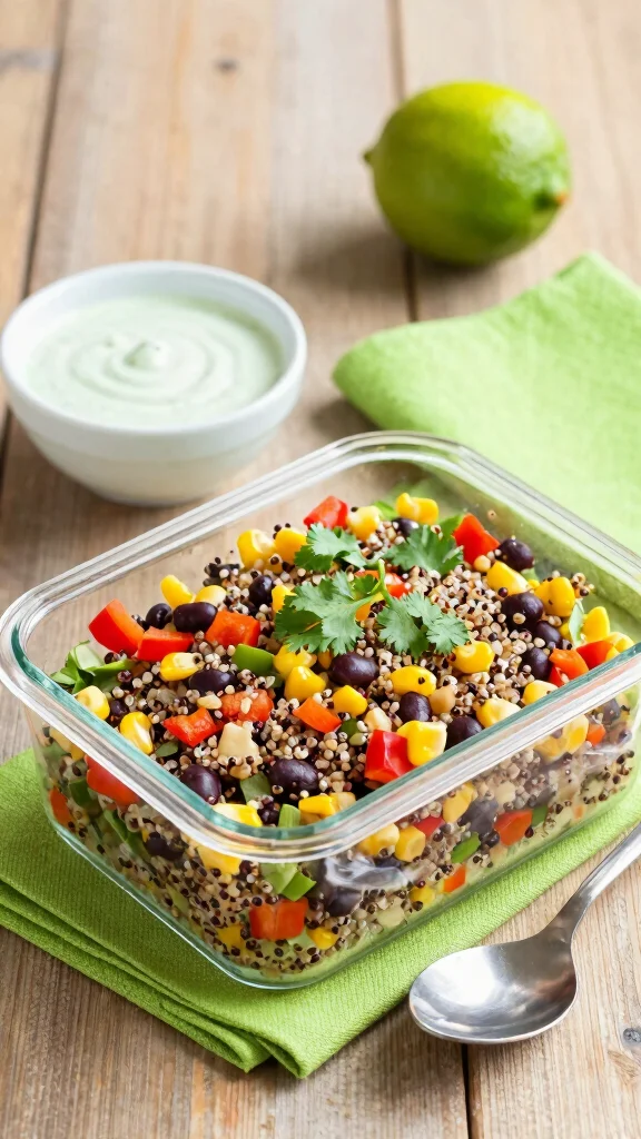 18 Healthy Meal Prep Lunch Ideas for Busy Weeks - 1. Quinoa & Black Bean Salad 1