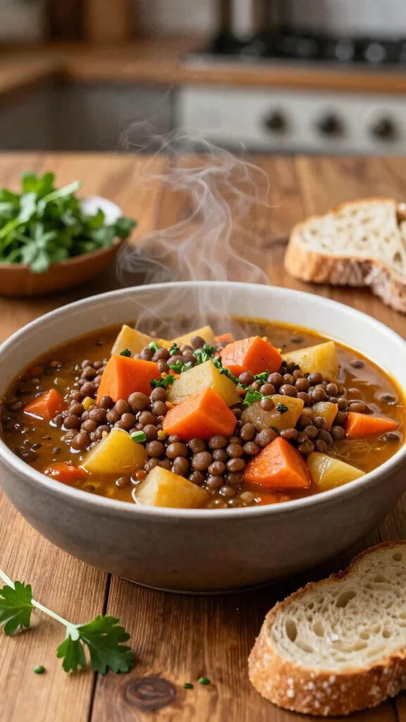 18 Healthy Meal Prep Lunch Ideas for Busy Weeks - 6. Lentil & Vegetable Stew 1