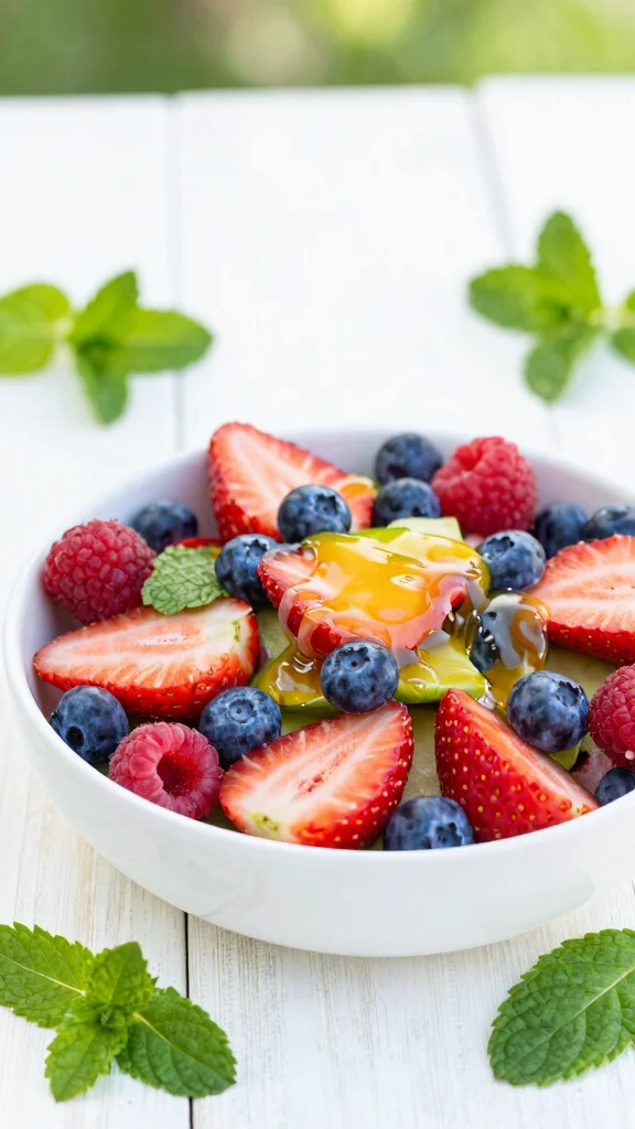 18 Healthy Summer Dinner Recipes Light & Fresh - 15. Berry Salad with Honey Lime Dressing 1