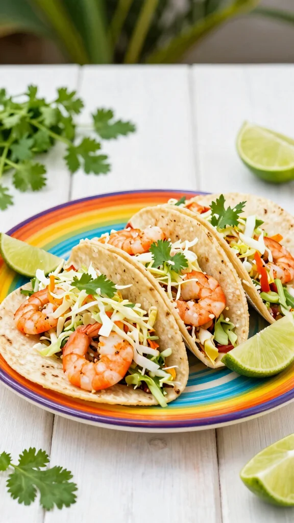 18 Healthy Summer Dinner Recipes Light & Fresh - 2. Shrimp Tacos with Cabbage Slaw 1