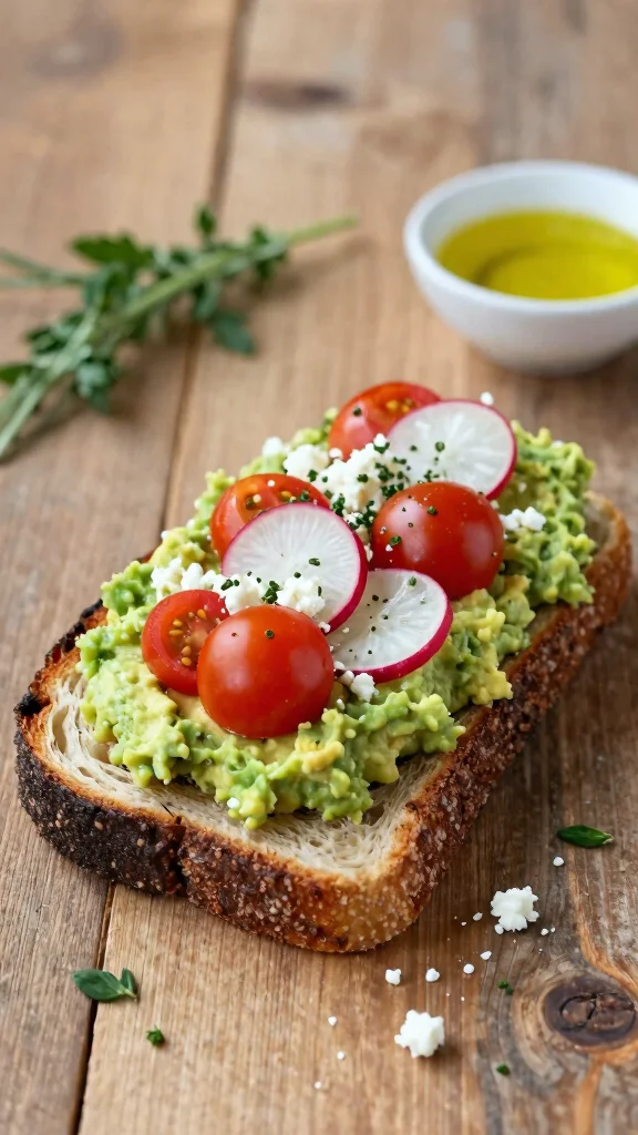 18 Healthy Work Lunch Ideas Easy to Pack - 15. Avocado Toast with Toppings 1
