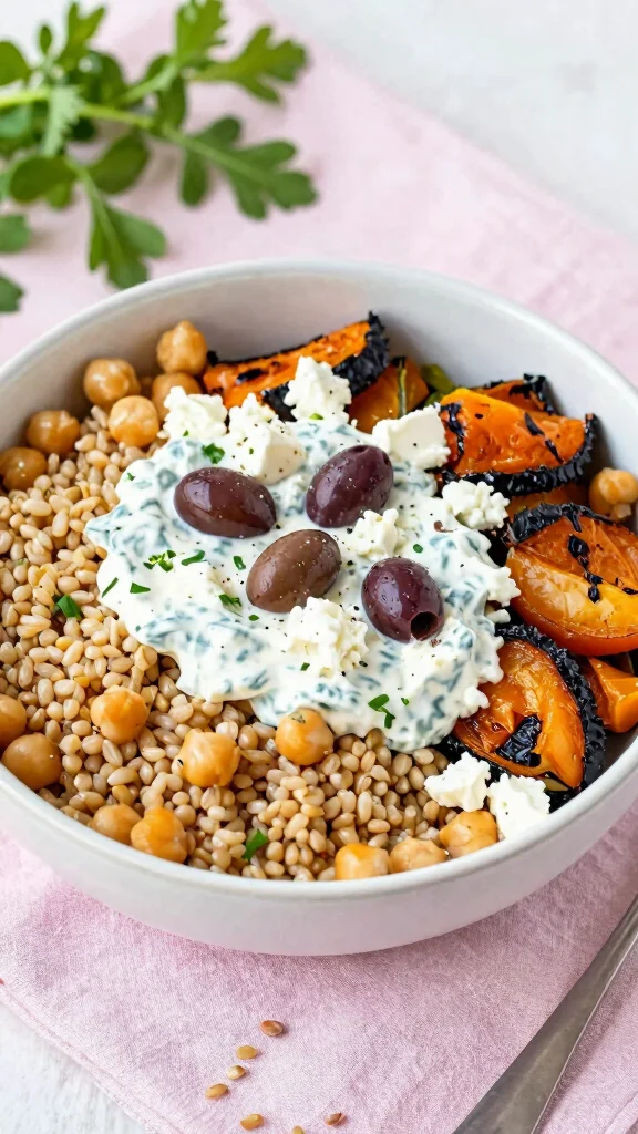 18 Healthy Work Lunch Ideas Easy to Pack - 4. Mediterranean Grain Bowl 1