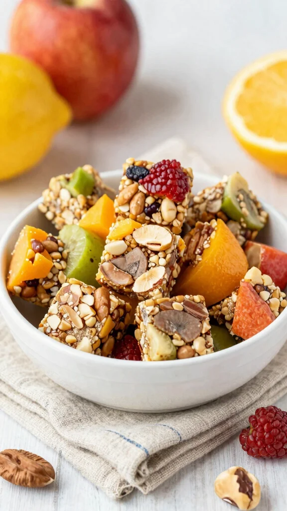 18 Healthy Work Lunch Ideas Easy to Pack - 7. Fruit and Nut Bites 1