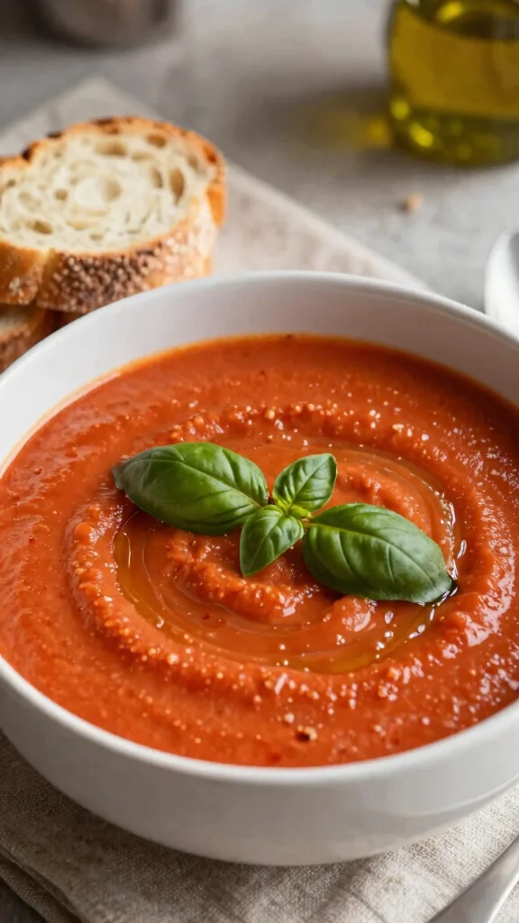 18 Quick Healthy Dinner Recipes Ready in 30 Minutes - 11. Creamy Tomato Basil Soup 1