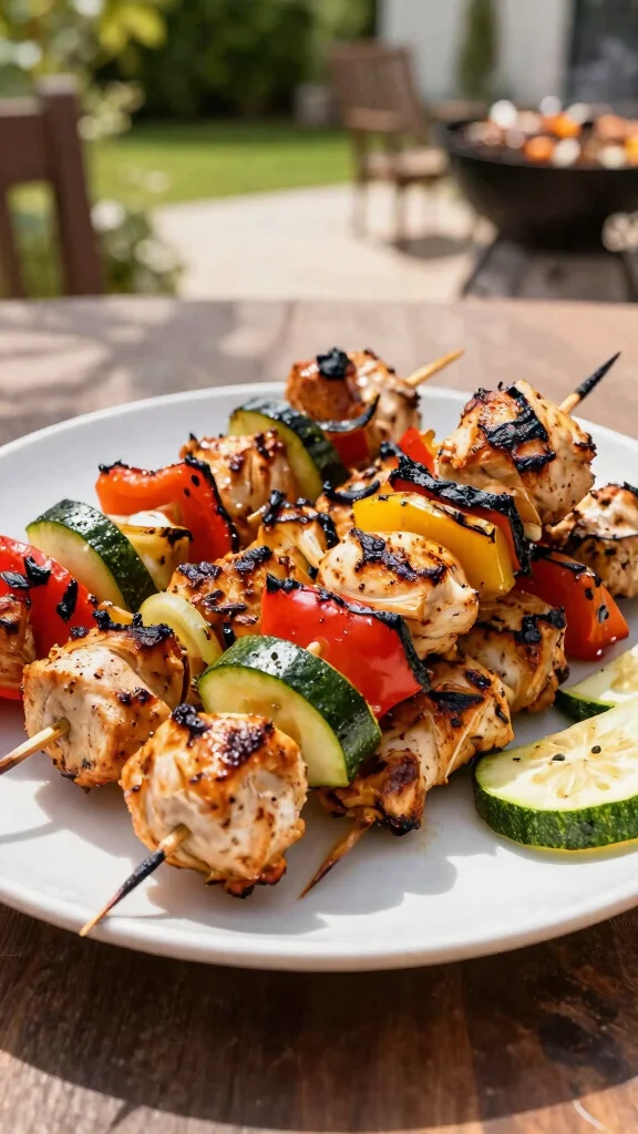 18 Quick Healthy Dinner Recipes Ready in 30 Minutes - 12. Chicken and Vegetable Skewers 1