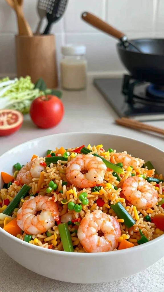 18 Quick Healthy Dinner Recipes Ready in 30 Minutes - 6. Shrimp Fried Rice 1