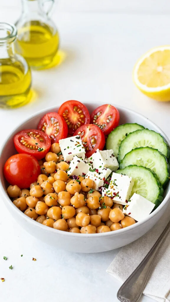 18 Quick Healthy Dinner Recipes Ready in 30 Minutes - 9. Mediterranean Chickpea Bowl 1