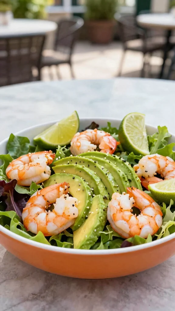 18 Quick Healthy Lunch Ideas for Busy Schedules - 14. Shrimp and Avocado Salad 1