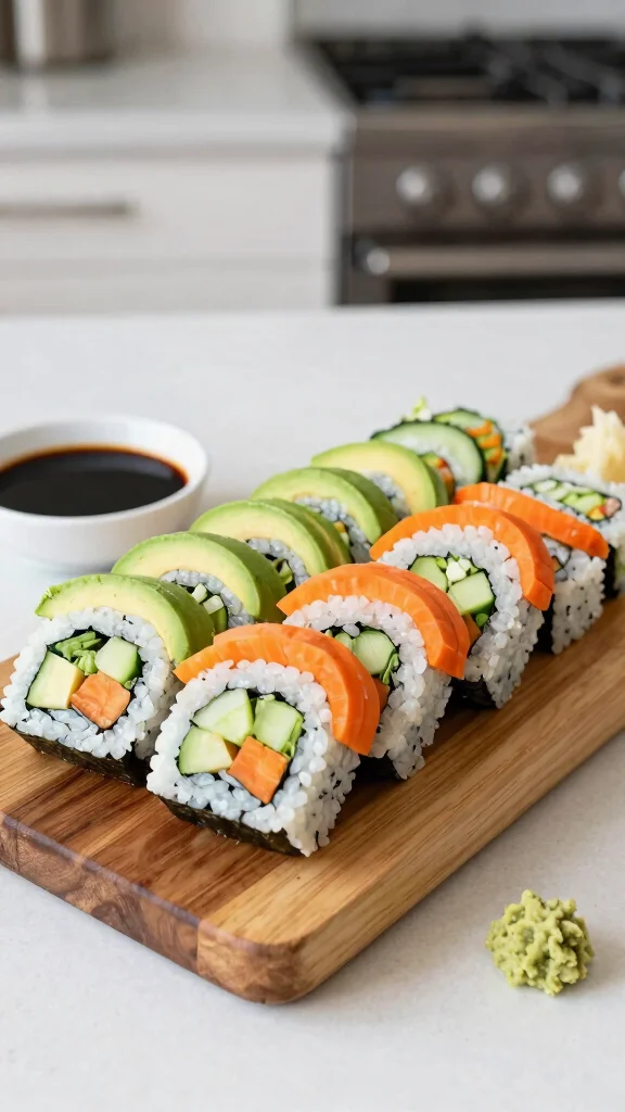 18 Quick Healthy Lunch Ideas for Busy Schedules - 17. Veggie Sushi Rolls 1