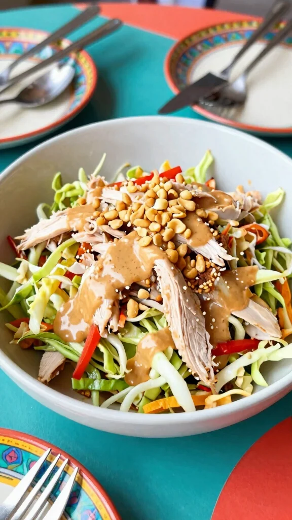 18 Quick Healthy Lunch Ideas for Busy Schedules - 5. Thai Chicken Salad 1