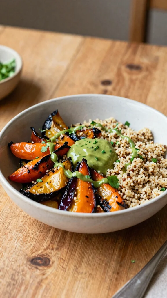 18 Quick and Easy Healthy Dinner Recipes for Busy Days - 13. Roasted Vegetable Quinoa Bowl 1