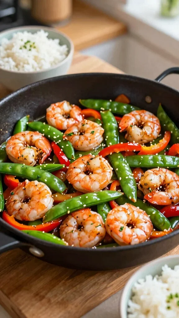 18 Quick and Easy Healthy Dinner Recipes for Busy Days - 3. Quick Shrimp Stir-Fry 1