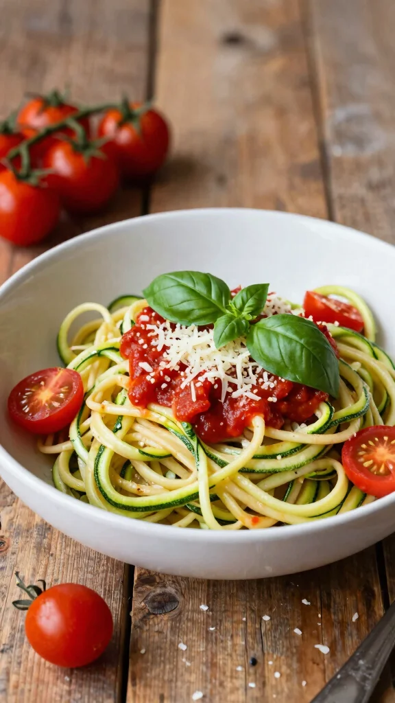 18 Quick and Easy Healthy Dinner Recipes for Busy Days - 4. Zucchini Noodle Pasta 1