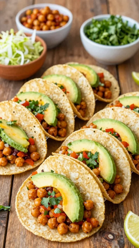18 Quick and Easy Healthy Dinner Recipes for Busy Days - 6. Spicy Chickpea Tacos 1