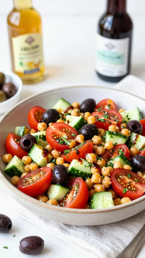18 Quick and Easy Healthy Dinner Recipes for Busy Days - 9. Mediterranean Chickpea Salad 1