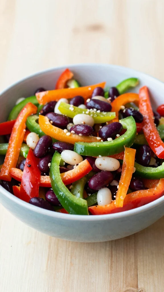 20 Easy Healthy Lunch Ideas Ready in Minutes - 18. Simple Bean Salad 1