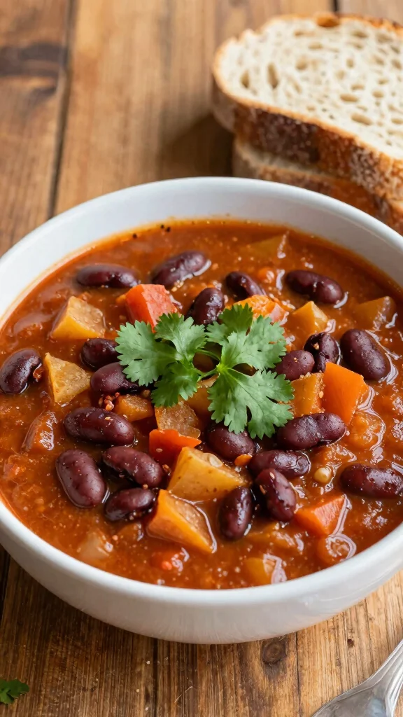 20 Easy and Healthy Lunch Ideas for Busy Days - 17. Vegetable and Bean Chili 1