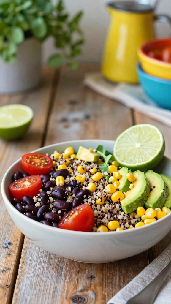 20 Healthy Dinner Recipes for Easy & Nutritious Meals - 1. Quinoa and Black Bean Salad 1
