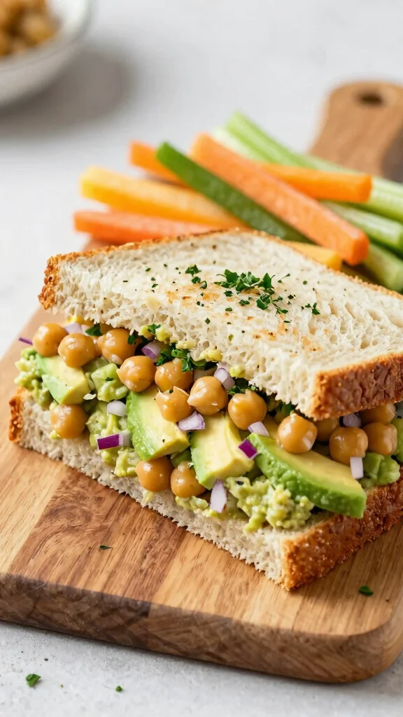 20 Healthy Dinner Recipes for Easy & Nutritious Meals - 14. Chickpea Salad Sandwich 1