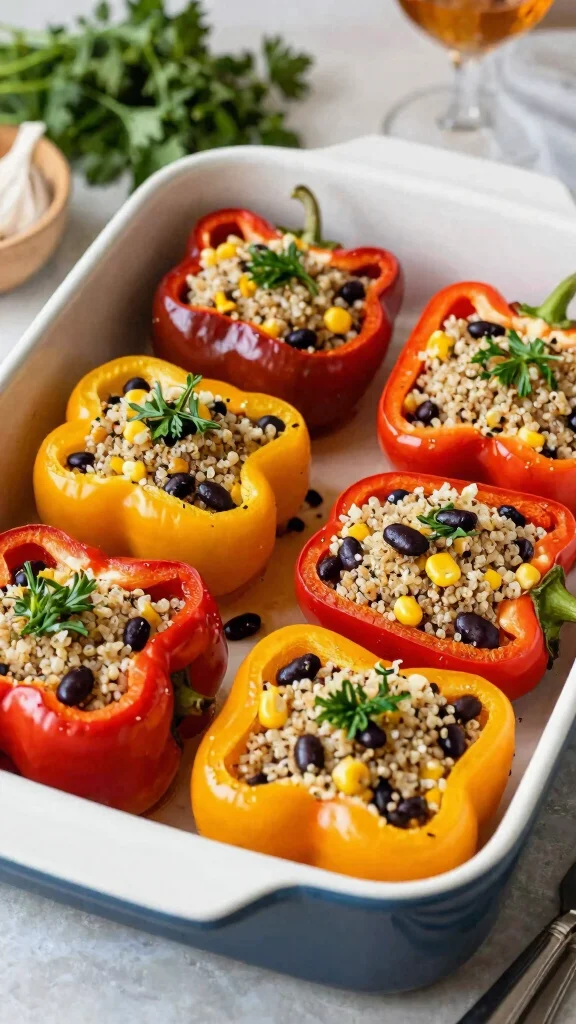 20 Healthy Family Dinner Recipes for All Ages - 4. Quinoa-Stuffed Bell Peppers 1