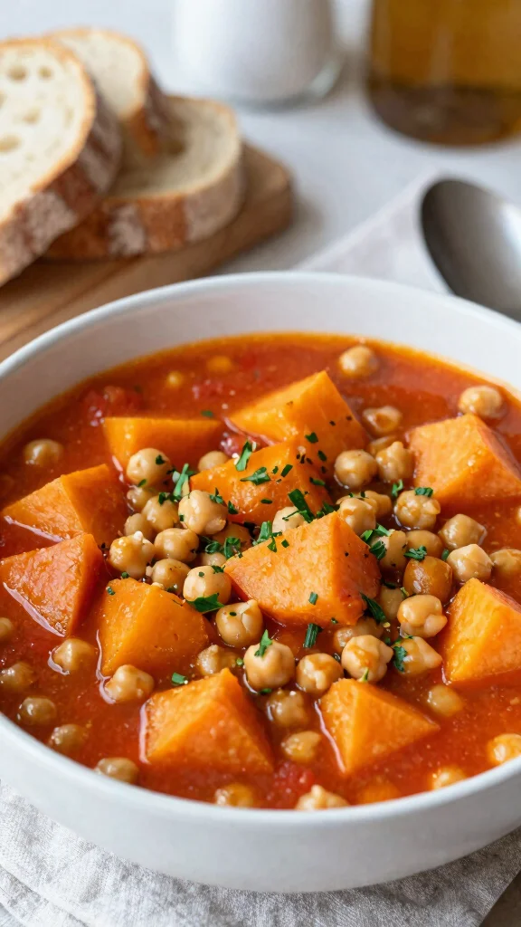 20 Healthy Family Dinner Recipes for All Ages - 6. Sweet Potato and Chickpea Stew 1