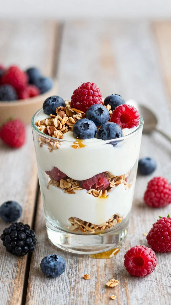 20 Healthy Lunch Ideas Easy & Quick to Make - 10. Greek Yogurt Parfait 1