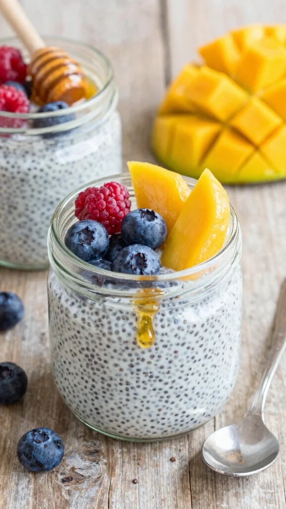 20 Healthy Lunch Ideas Easy & Quick to Make - 20. Chia Seed Pudding 1