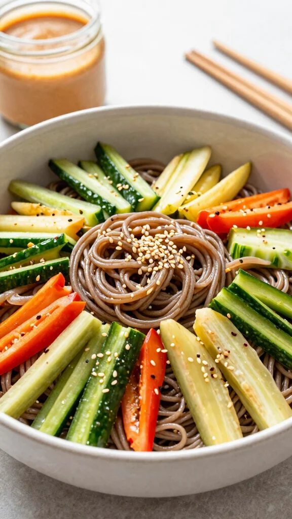 20 Healthy Lunch Ideas Easy & Quick to Make - 6. Asian Noodle Salad 1