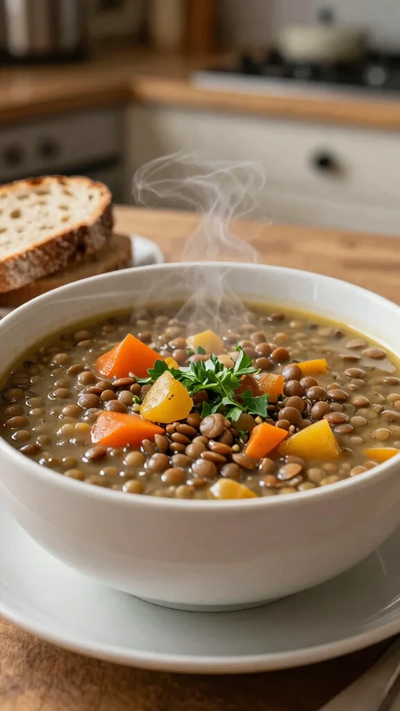 20 Healthy Lunch Ideas Easy & Quick to Make - 8. Lentil Soup 1