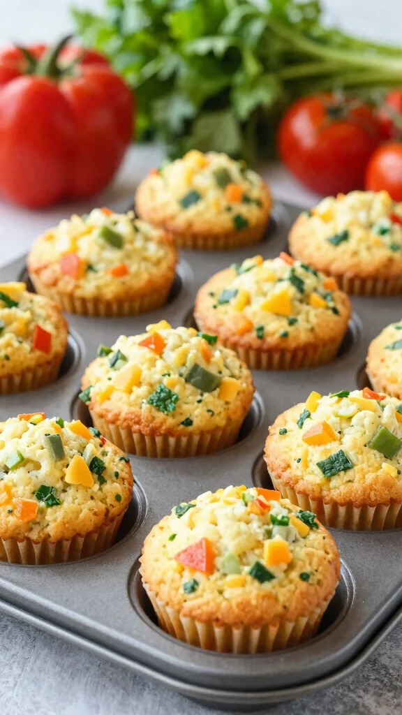 20 Healthy Lunch Ideas for Work: Easy & Meal Prep Friendly - 10. Egg and Veggie Muffins 1