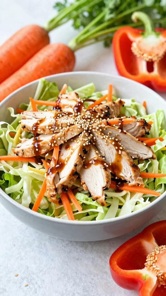 20 Healthy Lunch Ideas for Work: Easy & Meal Prep Friendly - 6. Asian Chicken Salad 1